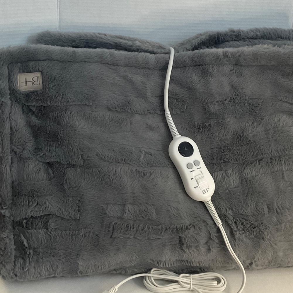 Gray Heated Blanket